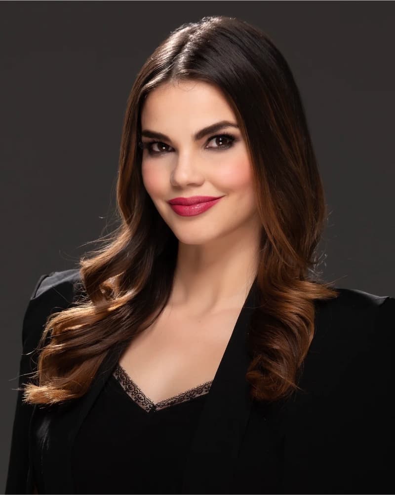 Damaris Aguiar, Executive Director of Miss Miami Pageants, experienced in fashion and community leadership.