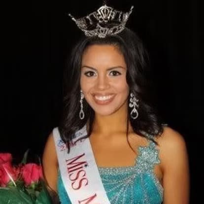 Nicole Vega, Miss Miami 2011, during crowning ceremony.